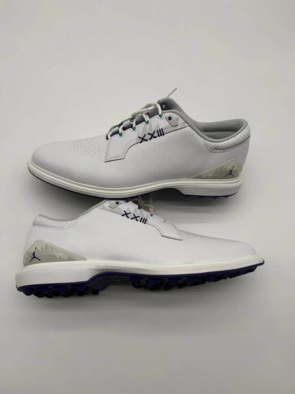 New Jordan ADG 5 Golf Shoes Men's Size 12 White Grape Ice Spikeless FQ6642 100